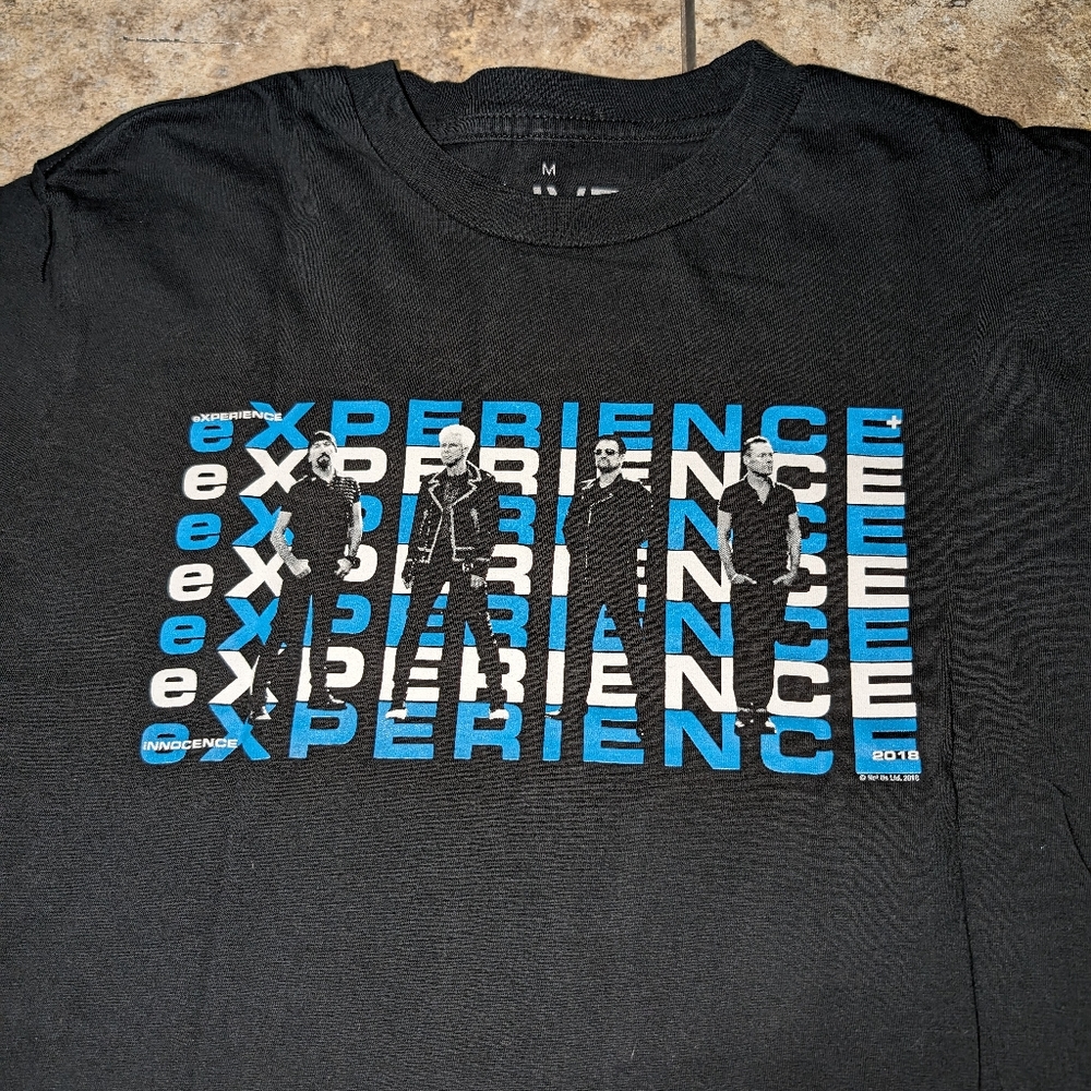 U2 Experience+Innocence 2018 Concert Tee Men's Medium